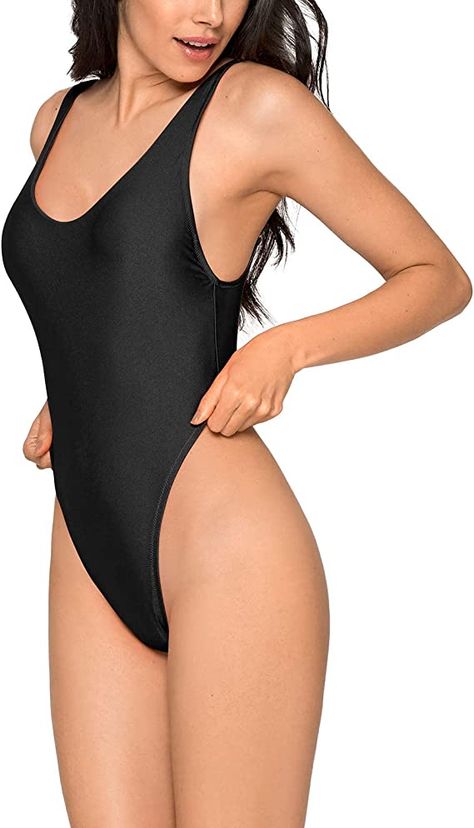 Colloyes Women's High Cut Low Back One Piece Swimwear Bathing Suits : Amazon.ca: Clothing, Shoes & Accessories High Cut Swimsuit, Bodysuit Jumpsuit, One Piece Swimwear, High Cut, Low Back, Women Swimsuits, One Piece Swimsuit, Bathing Suits, Women's Fashion