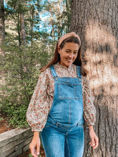 What Does Your Fall Style Look Like? — Hello Adams Family Maternity Overalls Outfit, Overalls For Fall, Overalls Outfit Fall, Fall Style Ideas, Neutral Color Palettes, Pregnancy Fashion Fall, Fall Maternity Outfits, Casual Maternity Outfits, Maternity Overalls