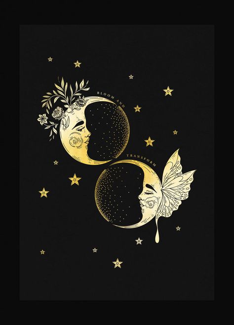 Products – Page 2 – Cocorrina® & Co Cassiopeia Constellation, Transformation Art, Capricorn Constellation, Cat Spirit, Constellation Art, Gold Foil Design, Fox Spirit, Butterfly Art Print, Moon Art Print