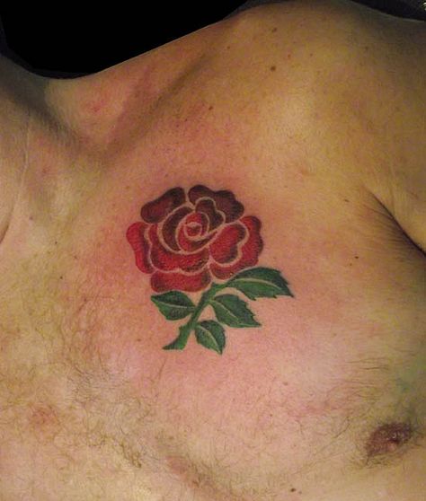 england rugby rose                                                                                                                                                                                 More English Rose Tattoo, Rugby Tattoo, Rose Tattoo Stencil, Half Sleeve Tattoos Drawings, Rose Shoulder Tattoo, Maori Tattoos, Framed Tattoo, Rose Tattoos For Men, Tasteful Tattoos