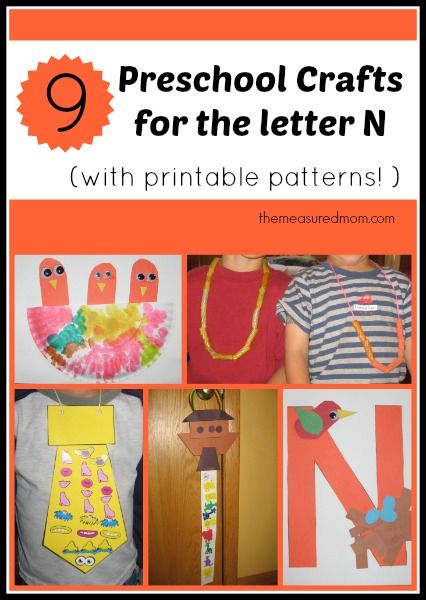 Preschool Crafts for letter N the measured mom Letter N Crafts for Preschoolers Crafts For Letter N, Letter N Crafts For Preschoolers, B Activities, Letter N Activities, Letter B Activities, The Measured Mom, Measured Mom, Abc Crafts, Crafts For Preschoolers