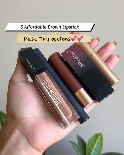 Type link in comment to get in DM🔗 Brown Lipstick you must try! ✨ Product Details ☑️ Love Earth Liquid Mousse Lipstick - Espresso Martini ☑️ MARS Creamy Matte- 09-Bollywood Surprise ☑️ Swiss Beauty Hd Matte Pigmented Smudge Proof Lipstick- Brandy Harrington ☑️ Swiss Beauty Non-Transfer Waterproof Lipstick - Bronze ☑️ SUGAR Cosmetics - Matte Attack - Tan Halen #lipstick #lipstickswatch #swatch#swatcher #beauty#beautytips #makeup #makeupartist #makeuptutorial #swatches #indianblogger Sugar Cosmetics, Swiss Beauty, Smudge Proof Lipstick, Love Earth, Waterproof Lipstick, Brown Lipstick, Lipstick Swatches, Espresso Martini, Matte Lipstick