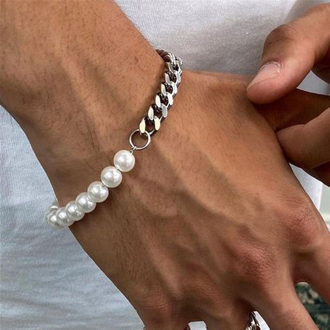 Mens Jewelry Bracelet Silver, Male Jewelry, Stainless Steel Bracelet Men, Gold And Silver Bracelets, Link Chain Bracelet, Men Bracelet, Jewelry Bracelets Silver, Punk Jewelry, Couple Jewelry