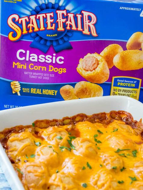 Chili Hot Dog Casserole, Hot Dog Slaw Recipe, Chili Cheese Recipes, Hot Dog Casserole, Chili Dog Casserole, Chili Cheese Dog Casserole, Chili Casserole, Dinner Pies, School Meal