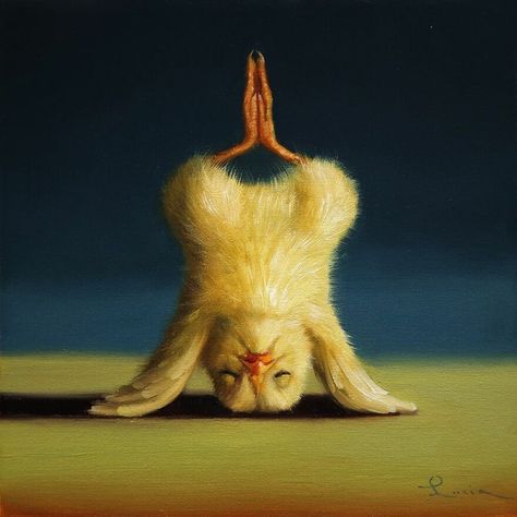 Render Art, Headstand Yoga, Lucia Heffernan, Yoga Poster, Pose Yoga, Animal Wall Decor, Cute Paintings, Arte Animal, Artist Paint