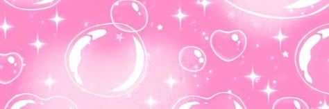 Kawaii Widgets Long, Bimbocore Aesthetic Banner, Pink Gyaru Banner, Pink Scenecore Pfp, Pastel Pink Twitter Header, Pink Y2k Header, Pink Anime Header, Pink Tumblr Header, Twt Header Pink