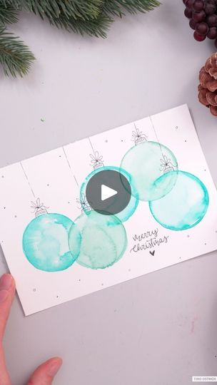 Xmas Card Craft, Gel Printing Plate, Hand Painted Christmas Cards, Diy Watercolor Cards, Watercolor Christmas Cards Diy, Painted Christmas Cards, Gel Printing, Abstract Christmas, Christmas Card Ornaments