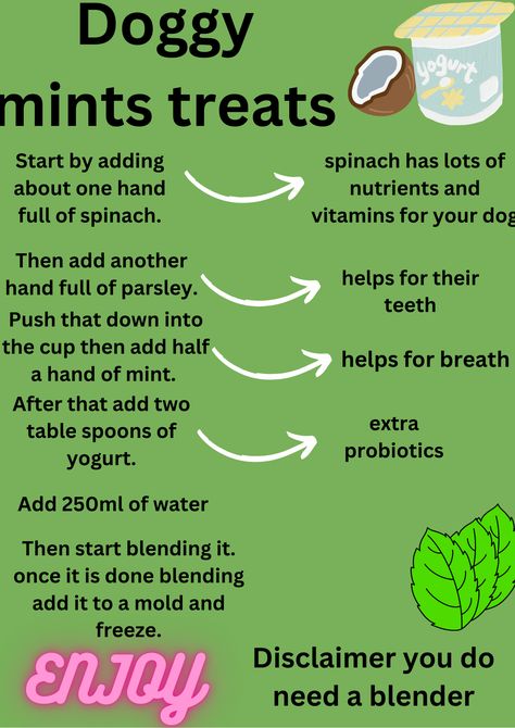 Dog Mint Treats, Fancy Dog Treats, Dog Breath Mints, Dog Teeth Cleaning Treats, Dog Gut Health, Dog Breath Treats, Dog Mints, Dog Birthday Cake Recipe, Soft Dog Treats