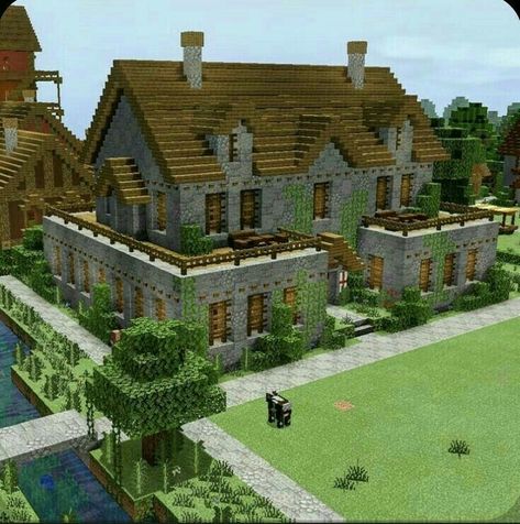 Stove Top Potpourri, Stone Mansion, Exterior Christmas, Container Buildings, Minecraft House Designs, Minecraft Architecture, Minecraft Crafts, Christmas Bedroom, Minecraft Building