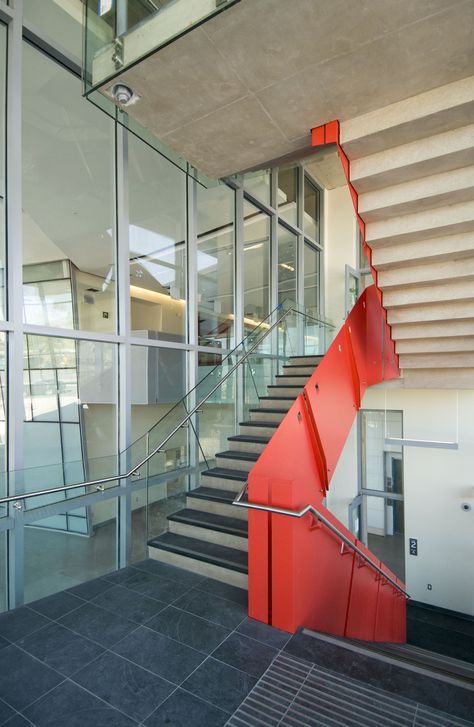 Brock University / Payette - ArchitectsAlliance College Vibes, Brock University, University Dorm, University Dorms, Vision Board, Stairs, University