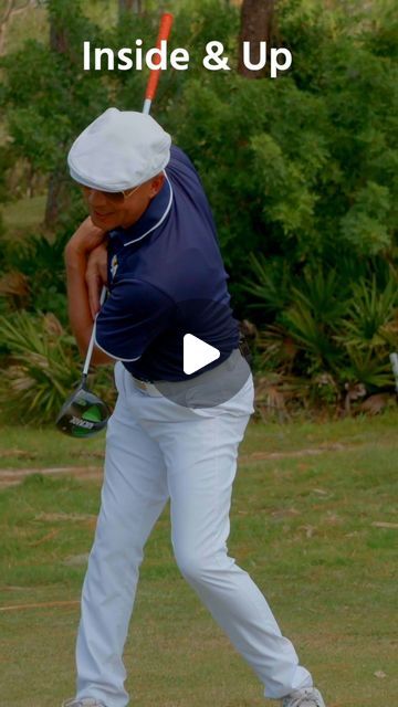 Christo Garcia on Instagram: "Go inside and up, not around for more shoulder turn. (Sneak peak at my new video, Miracle Drive!) #golf #golftips #miracledrive #miracleswing" Perfect Golf, October 31, Sneak Peak, Golf Tips, New Video, Golf Club, Golf Clubs, Golf, Drive