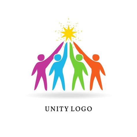 Unity Logo. togetherness and community design, social connection icon, logo template unity of people. union logo vector template Unity Logo Design, Unity In Art, Unity Image, Logo Design Infinity, Unity Drawing, Unity Symbol, Sun Template, Unity Logo, Symbol Logo Design