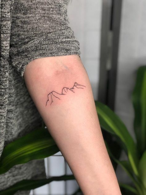 national park tattoo minimalist - Google Search Three Sister Tattoos Mountain, Three Sister Mountains, Three Sisters Tattoo Mountain, 3 Sister Mountain Tattoo, Three Sisters Mountain Tattoo Alberta Canada, Banff Mountain Tattoo, Three Sister Mountain Tattoo, 3 Sisters Mountain Tattoo, Banff Tattoo Ideas