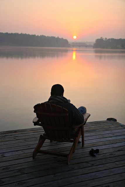 sunrise by JoliePhoto, via Flickr Sun Setting, Lake Living, Peaceful Places, Into The Woods, Pranayama, Spiritual Inspiration, Lake Life, Guided Meditation, A Chair