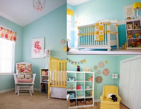 Yellow nursery walls