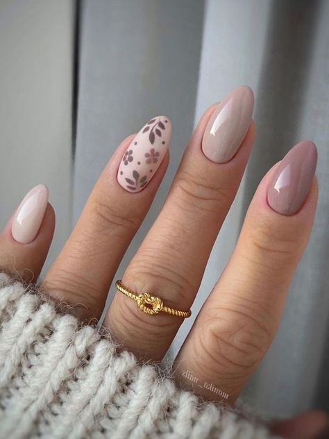 Beige Nails Design, September Nails, Beige Nails, Simple Gel Nails, Casual Nails, Work Nails, Thanksgiving Nails, Short Acrylic Nails Designs, Orange Nails