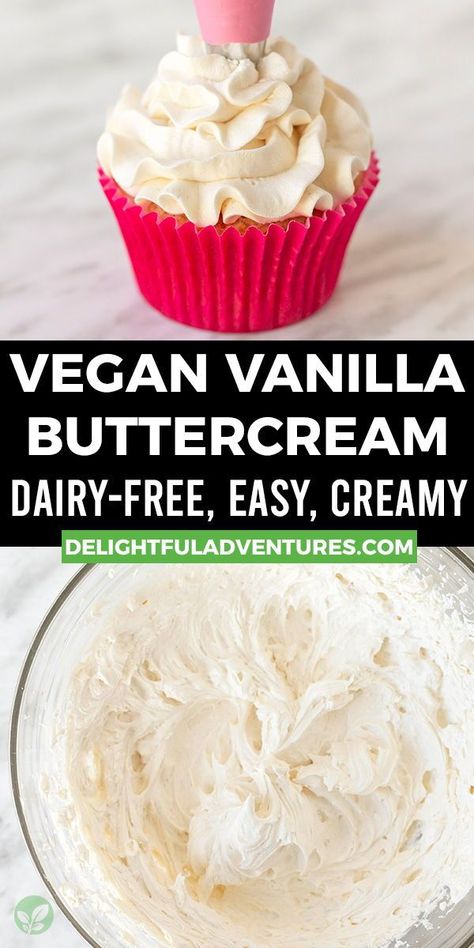 Gluten Free Frosting Recipe, Gluten Free Frosting, Vegan Buttercream Frosting, Dairy Free Frosting, Vegan Buttercream, Vegan Frosting, Easy Frosting, Vegan Cake Recipes, Buttercream Frosting Recipe