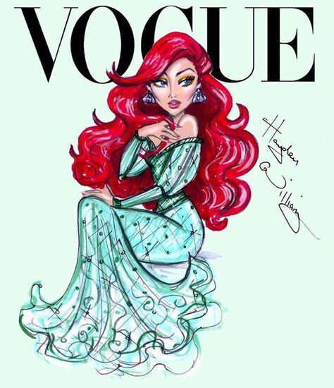 Disney Divas, Hayden Williams, Princesa Disney, Art Disney, Fashion Wallpaper, Princess Art, Fashion Art Illustration, Ariel The Little Mermaid, Fashion Illustrator