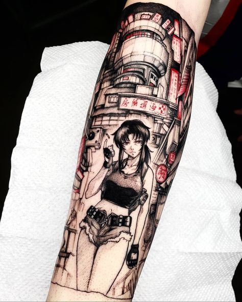 Felipe Kross no Instagram: “" BLACK LAGOON ブラック・ラグーン 🔥 " - This is definitely Revy from Black Lagoon 😁🔥, thank you so much Samu! Really honored to have this amazing…” Black Lagoon Tattoo, Cowboy Bebop Quotes, Lagoon Tattoo, Black Lagoon Anime, Ajin Anime, Manga Tattoo, Large Tattoos, Outfits Polyvore, Black Lagoon