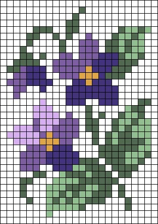 Uno Reverse Pixel Art, Graphs For Crochet, Alpha Patterns Crochet Flower, Tapestry Crochet Patterns Free Easy, Floral Pixel Art, Flower Pixel Pattern, Art Alpha Pattern, Alpha Patterns Flower, Crochet Pixel Pattern Small Easy