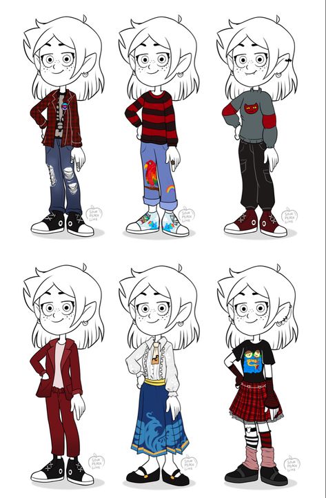 Oc Pajamas Drawing, Hunter Toh Outfits, The Owl House Clothes, Owl House Outfit Ideas, Toh Oc, Outfit Ideas School, Hunter Outfit, Bunny Outfit, House Clothes