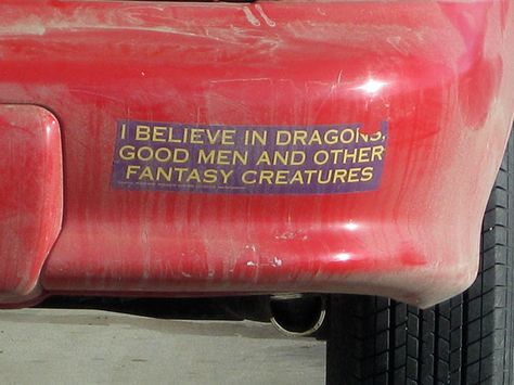 Hilarious Bumper Stickers, Funny Car Bumper Stickers, Funny Bumper Stickers, Fantasy Creature, Car Bumper Stickers, After Life, Car Humor, Car Decor, Fantasy Creatures