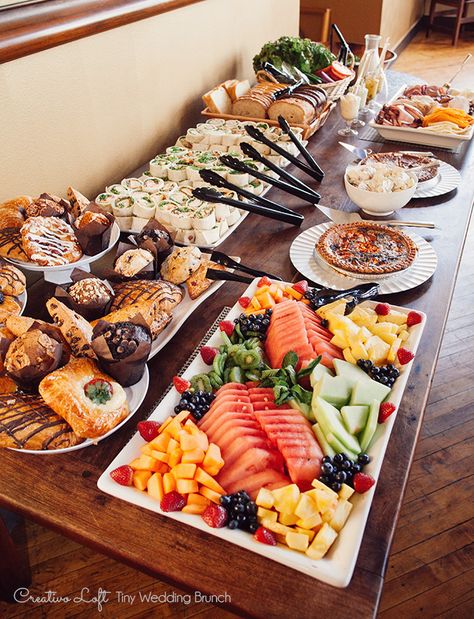 Picoteo llegada Brunch Buffet, Baby Shower Brunch, Bridal Shower Food, Birthday Brunch, God Mat, Shower Food, Party Buffet, Snacks Für Party, Bridal Brunch