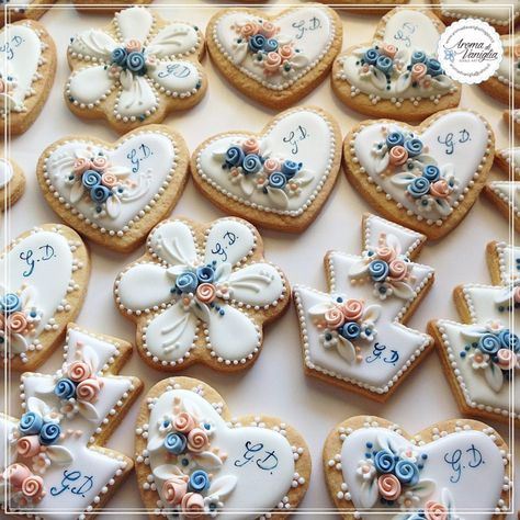 Segnaposto matrimonio idea gastronomica Iced Cookies, Sugar Cookie, Abc, Dessert