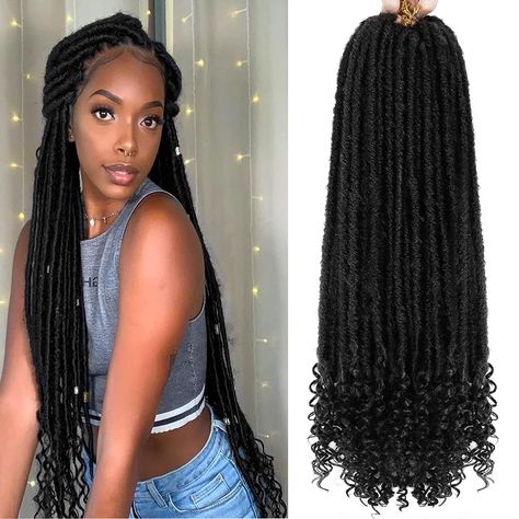 Crochet Locs With Curls, Faux Locs With Curls At The End, Locs With Curls At The End, Faux Locs With Curls, Crochet Braids For Black Women, Faux Locs With Curly Ends, Locs With Curls, Faux Locs Long, Jumbo Faux Locs