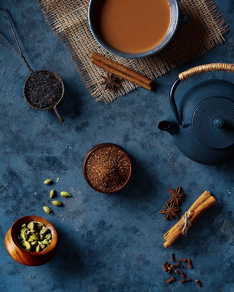 Earthy Food Photography, Indian Tea Aesthetic, Tea Photography Styling, Earthy Food, Chai Photography, Chai Wala, Perfume Branding, Photography Tea, Rustic Food Photography