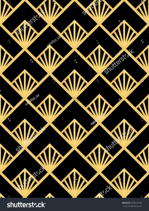 Art Deco Zentangle, Art Deco Ornament, Art Deco Pattern Geometric Design, Art Deco Stencil Patterns, Art Deco Style Fashion, Art Deco Design Pattern, Art Deco Pattern Geometric, Art Deco Beading, Motif Art Nouveau