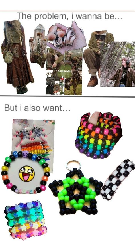 i dont wanna be scene kid i just luuuuv kandi Kandi Kid Outfit, Scene Kandi, Kandi Cuff Patterns, Diy Plush Dolls, Diy Kandi Bracelets, Diy Kandi, Kandi Kid, Forest Core, Kandi Cuff