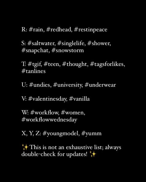 Are you using banned hashtags 😳 It’s possible that using a banned hashtags could be limiting your reach- Swipe 👉 for a list of banned hashtags a-z. I also recommend checking your hashtag groups regularly with my fav tool META HASHTAGS. If you want the 🔗 to the direct website to check your hashtags, drop “BANNED” below and I’ll send it right over! . . . . #SMALLBUSINESSOWNER #SMALLBUSINESSSUPPORT #SMALLBUSINESSOWNERS #SOLOPRENEURLIFE #SOLOPRENEUR #SOLOPRENEURS #BUSINESSTIP #BUSINESSTIPS #... Birthday Hashtags, Single Life, Snow Storm, Send It, Rest In Peace, Business Tips, Redheads, Snapchat, Collage