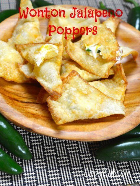 Wont Ton Wrapper Recipes, Won Ton Wrapper Ideas, Appetizers Wonton, Fried Wonton, Wonton Wrapper Recipes, Jalapeno Popper Dip, Won Ton, Cheese Cheddar, Jalapeño Poppers