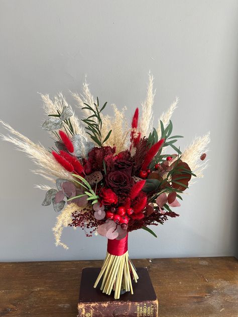 Grass Bouquet, Pampas Grass Bouquet, Winter Wedding Bouquet, Western Boho, Pampas Grass, Flower Arrangement, Boutonniere, Wedding Bouquet, Winter Wedding