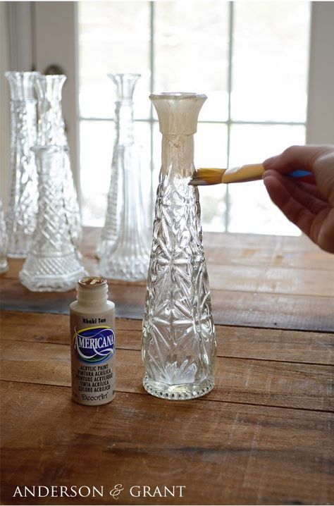 Painting Glass Vases, Candle Stick Decor Ideas, Painted Candlesticks, Painted Glass Vases, Painting Glass, Sand Paper, Thrift Store Crafts, Candle Sticks, Glass Vases