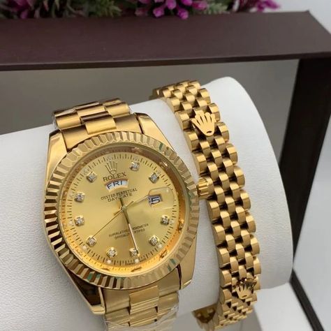 Gold Rolex With Bracelets, Men Watch Rolex Luxury, Mens Rolex, Rolex Watch Box, Rolex Day Date Rose Gold Chocolate, Rolex Day Date 36 Yellow Gold, Rolex Watches For Men, Rolex Men, Rolex Watch