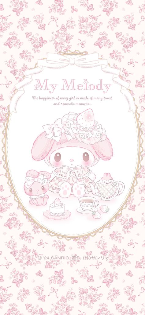 Dollette Wallpaper, Wallpaper Combinations, Images Hello Kitty, My Melody Wallpaper, Cocoppa Wallpaper, Iphone Wallpaper Kawaii, Pink Hello Kitty, Sanrio Wallpaper, Wallpaper Pink