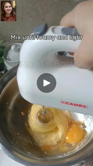 Pinoy Kakanin, Pour Cake, Sponge Cake Recipe, Electric Hand Mixer, Sponge Cake Recipes, Bread Machine Recipes, All Purpose Flour, Hand Mixer, Baking Pan