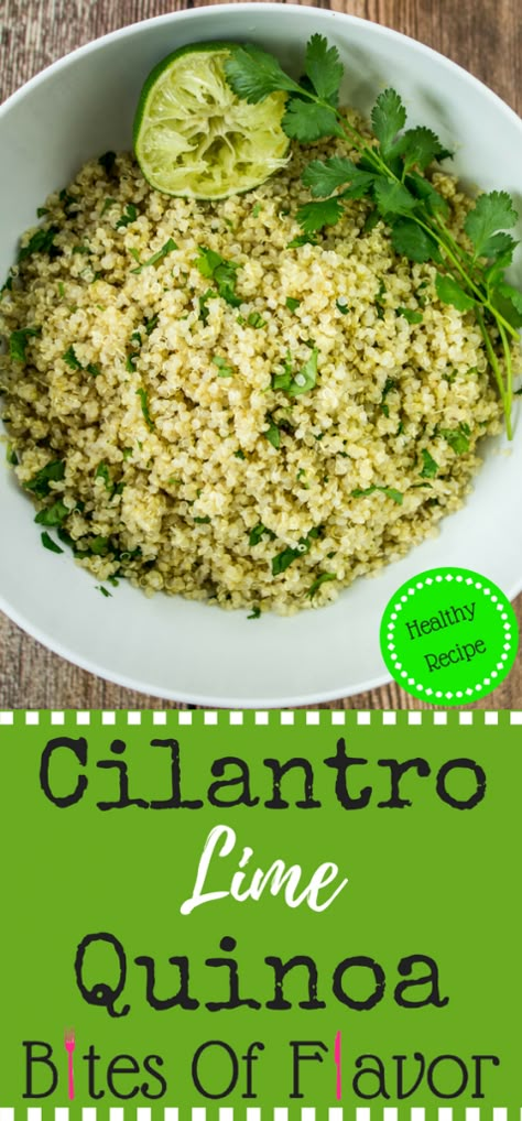 Quinoa Side Dish, Cilantro Lime Quinoa, Fluffy Quinoa, Quinoa Recipes Easy, Lime Quinoa, Resep Pasta, Easy Quinoa, Quinoa Recipes, Cilantro Lime