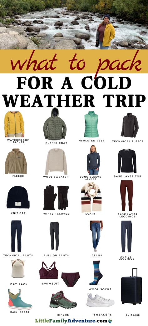 Cold Weather Hiking Outfit, Winter Hiking Outfit Women, Emergency Clothes, Winter Travel Wardrobe, Cold Weather Travel, Camping Outfits For Women, Outfits Cold, Winter Travel Outfit, Hiking Outfit Women