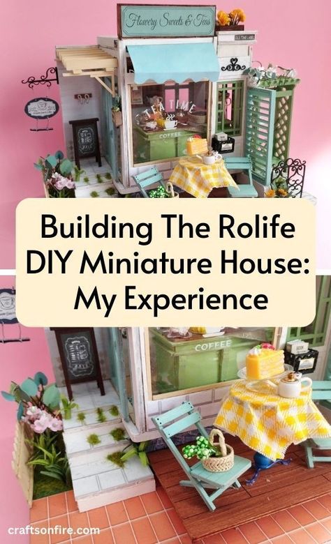 Here's my ultimate review of building the Rolife DIY Miniature House and get insights into this adorable and fun craft. Rolife Miniature, Rolife Diy, Easy Diy Miniatures, Home Easy Diy, Diy Miniature House, Diy Crafts For The Home, Miniature Display, Diy Miniatures, Crafts For The Home