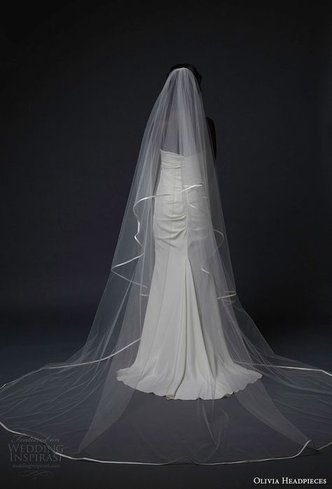 Dramatic Veil, Dramatic Romantic, Simple Wedding Veil, Simple Veil, Bridal Veils And Headpieces, Long Veil Wedding, Bridal Hair Veil, Beautiful Veil, Bride Veil