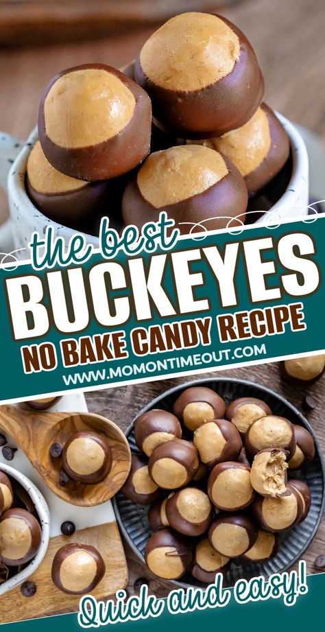 Buckeyes Peanut Butter Pretzel Bites, Small Batch Buckeye Balls, Chocolate Peanut Butter Stacks, Halloween Buckeyes Recipe, Homemade Buckeyes Recipe, Peanut Butter Christmas Candy, Easy Buckeyes Recipe Simple, Buck Eyes Recipe Easy, Peanut Butter Candies