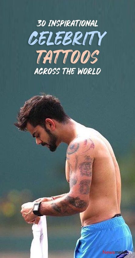 Celebs Tattoos, Celebrity Tattoos Male, Celebrities With Tattoos, Best Celebrity Tattoos, Celebrity Tattoos Women, Chris Evans Tattoos, Pixie Tattoo, Latin Tattoo, Small Back Tattoos