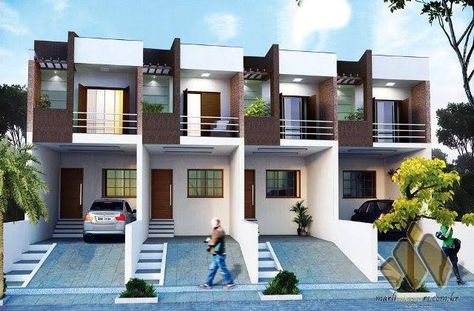 Duplex Townhouse Designs, Condos Luxury Apartments Exterior, Quadruplex Apartment, 4plex Apartment Plans, Quadruplex House, Fourplex Apartments, 4 Unit Apartment Building Plans, Small Apartment Building Exterior, Condos Exterior