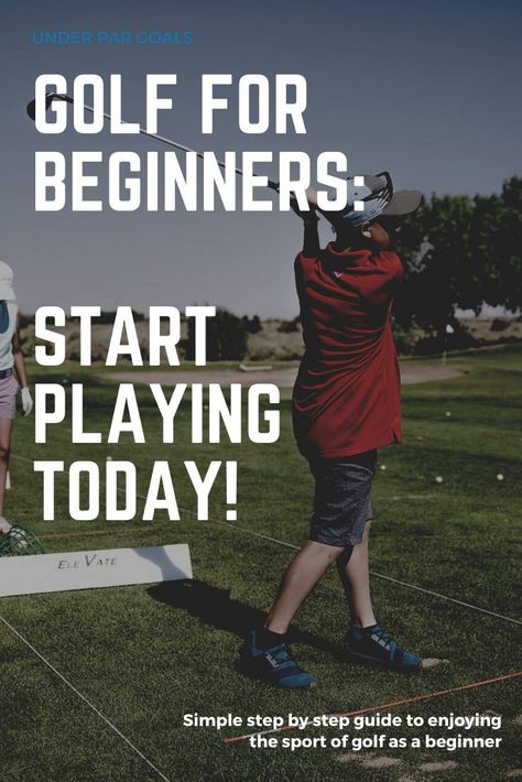 Get started playing today with these golf tips for beginners. Golf 101 instruction to help you get out on the course with your friends and have fun without frustration. | #underpargoals Golf 101 Tips, Golf 101, Golf Beginner, Volleyball Tips, Golf Rules, Golf Club Sets, Golf Tips For Beginners, Golf Set, Golf Instruction