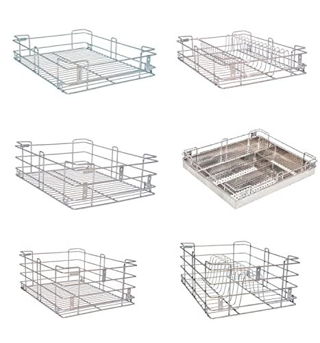 BLOO BASKET 202 Stainless Steel Modular Kitchen Basket Accessories & Multipurpose Utensils Cabinet Drawer Rectangular Wired Set of 6 (Size : 15 Inch Width X 20 Inch Depth) Silver Check more at https://productsoffer.in/bloo-basket-202-stainless-steel-modular-kitchen-basket-accessories-multipurpose-utensils-cabinet-drawer-rectangular-wired-set-of-6-size-15-inch-width-x-20-inch-depth-silver/ Utensils Cabinet, Utensil Cabinet, टीवी यूनिट, Modular Kitchen Cabinet, Organizer Baskets, Kitchen Basket, Steel Furniture Design, Modular Kitchen Cabinets, Door Design Photos