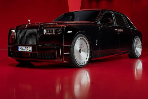 Spofec Gives The Rolls-Royce Phantom A Sinister Look And 676 HP | CarBuzz Rr Phantom, Rolls Royce Black, Rich Cars, Luxury Cars Rolls Royce, Luxurious Cars, Lux Cars, Glass And Aluminium, Rolls Royce Phantom, Twin Turbo