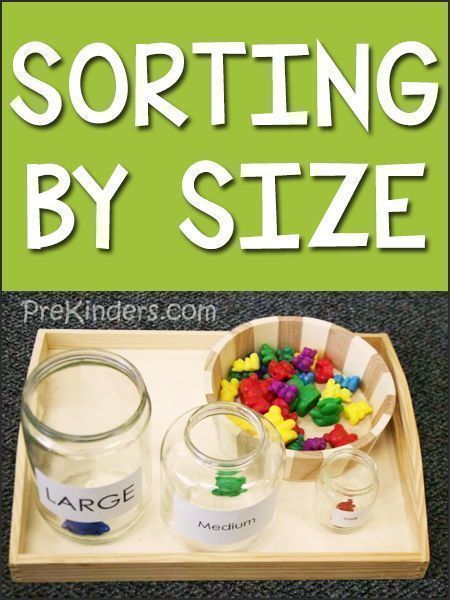 Here's a fun math activity from Prekinders you need to do in your preschool or pre-k class! These engaging activities help children practice sorting by size. You can use any manipulative to keep learning fun for your students! Math Sorting Activities, Sorting By Size, Size Sorting, Prek Ideas, Measurement Activities, Fun Math Activities, Prek Math, Early Learning Activities, Math Manipulatives